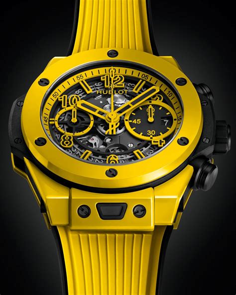 hublot yellow band|Hublot big bang watch.